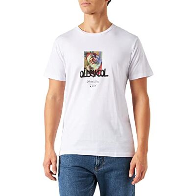 JACK & JONES JACK&JONES Herr JORXMAS Tee SS Crew Neck Xmas T-shirt, vit/Tryck: Suckulenter, XL JACK & JONES JACK&JONES Herr JORXMAS Tee SS Crew Neck Xmas T-shirt, vit/Tryck: Suckulenter, XL