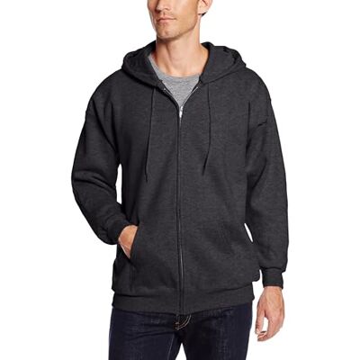 Hanes Men's Ultimate Full-Zip Hoodie, herrtröja med huva och blixtlås, S Hanes Men's Ultimate Full-Zip Hoodie, herrtröja med huva och blixtlås, S