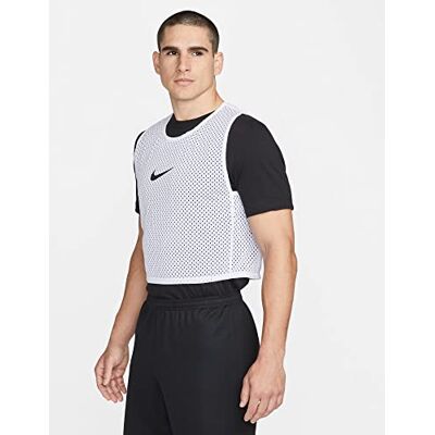 NIKE Unisex Training Bib T-shirt Vit vit/svart L NIKE Unisex Training Bib T-shirt Vit vit/svart L
