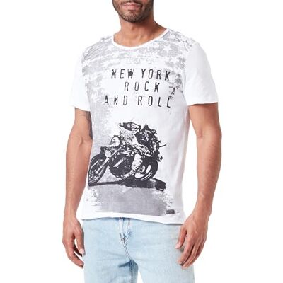 KEY LARGO KEYLARGO Män T-shirts MT Cafe Racer Round, Vit (1 000 st), S KEY LARGO KEYLARGO Män T-shirts MT Cafe Racer Round, Vit (1 000 st), S