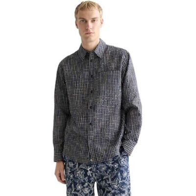 Scotch & Soda Avslappnad passform skjorta Meteorite Check 001, S herr Scotch & Soda Avslappnad passform skjorta Meteorite Check 001, S herr