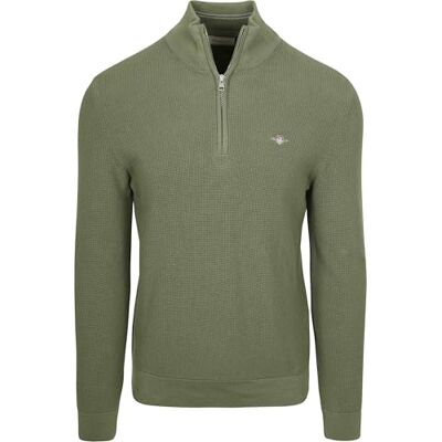 GANT Micro texturerad bomull halv dragkedja GANT Micro texturerad bomull halv dragkedja