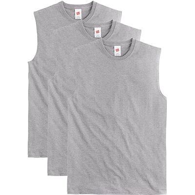 Hanes T-shirt för män (3-pack), Oxfordgrå, S Hanes T-shirt för män (3-pack), Oxfordgrå, S