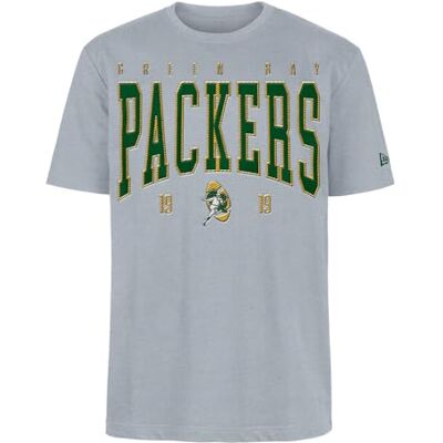 Green Bay Packers New Era keps NFL överdimensionerad t-shirt satin applikation lapp logotyp ljung grå unisex Green Bay Packers New Era keps NFL överdimensionerad t-shirt satin applikation lapp logotyp ljung grå unisex