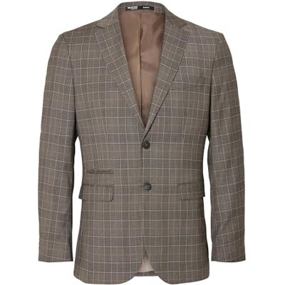 SELECTED HOMME SELETED HOMME SLHSLIM-Neil Brown Blue Check BLZ B NOOS, Chinchilla/kontroller: ljusblå, 98 SELECTED HOMME SELETED HOMME SLHSLIM-Neil Brown Blue Check BLZ B NOOS, Chinchilla/kontroller: ljusblå, 98
