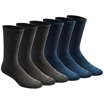 Dickies Herr multi-pack Dri-tech fuktkontroll Crew strumpor (18 st, Blandad denim (6 par), Shoe Size: 15-17 Dickies Herr multi-pack Dri-tech fuktkontroll Crew strumpor (18 st, Blandad denim (6 par), Shoe Size: 15-17