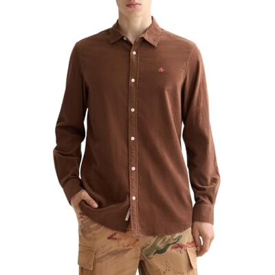 Scotch & Soda mäns normal passform manchesterskjorta, Mjuk silt 210, XXL Scotch & Soda mäns normal passform manchesterskjorta, Mjuk silt 210, XXL