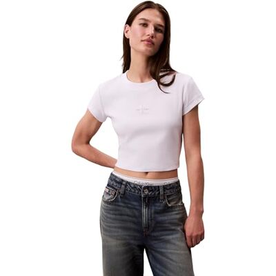 Calvin dam Monolog baby ribba t-shirt LV047AB802YAA006 t-shirts, vit, L Calvin dam Monolog baby ribba t-shirt LV047AB802YAA006 t-shirts, vit, L