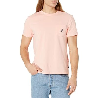 Nautica herr solid rund hals kortärmad ficka t-shirt Nautica herr solid rund hals kortärmad ficka t-shirt