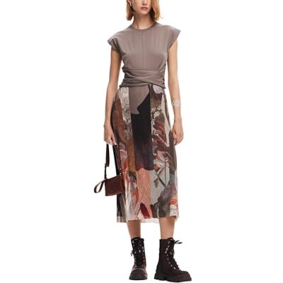 Desigual Vest_LOLA, 6035 Marron Tierra, L, BRUN, L Desigual Vest_LOLA, 6035 Marron Tierra, L, BRUN, L
