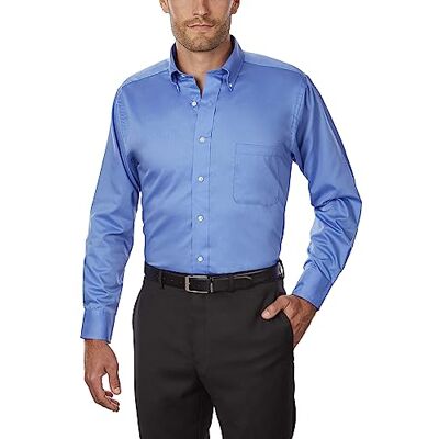 Van Heusen Klänning skjorta för män, Kobolt, XXL Van Heusen Klänning skjorta för män, Kobolt, XXL