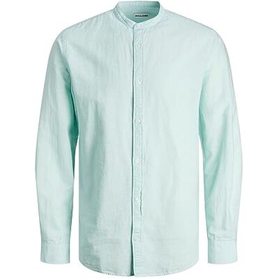 JACK & JONES Jjelinen bandskjorta Ls Sn, Lugnande hav, XL JACK & JONES Jjelinen bandskjorta Ls Sn, Lugnande hav, XL