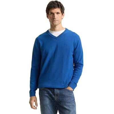 TOM TAILOR herrtröja, 39402 Smoky Blue Melange, M TOM TAILOR herrtröja, 39402 Smoky Blue Melange, M