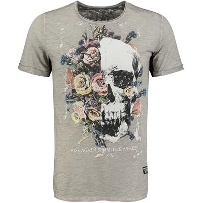 KEY LARGO KEYLARGO Herr T-shirt MT KLRISING Round, Silver (1107), 3XL KEY LARGO KEYLARGO Herr T-shirt MT KLRISING Round, Silver (1107), 3XL