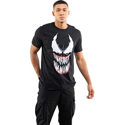 Marvel T-shirt för män, Venom Tänder, svart, Small Marvel T-shirt för män, Venom Tänder, svart, Small