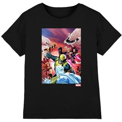 Marvel X-Men Team Defend unisex barn t-shirt, svart, 12-13 år, Svart, 12-13 År Marvel X-Men Team Defend unisex barn t-shirt, svart, 12-13 år, Svart, 12-13 År