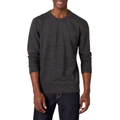 Amazon Essentials lätt långärmad fransk frotté rund hals sweatshirt för män (finns i stor och lång), kol ljung, X-Small Amazon Essentials lätt långärmad fransk frotté rund hals sweatshirt för män (finns i stor och lång), kol ljung, X-Small