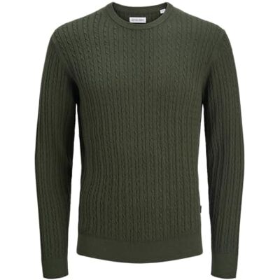 JACK & JONES Jjeemil stickad kabel crew neck Noos, Duffelväska, XL JACK & JONES Jjeemil stickad kabel crew neck Noos, Duffelväska, XL
