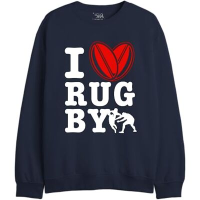 REPUBLIC OF CALIFORNIA "I Love Rugby" UXREPCZSW040 Sweatshirt herr, marinblå, storlek M, Marin, M REPUBLIC OF CALIFORNIA "I Love Rugby" UXREPCZSW040 Sweatshirt herr, marinblå, storlek M, Marin, M