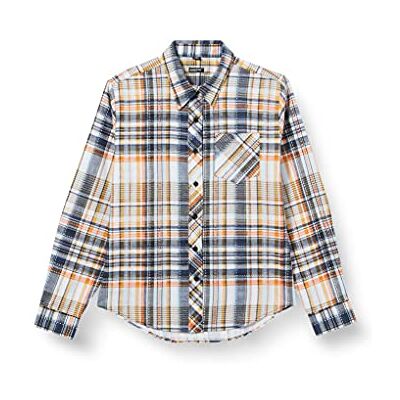 REIS Riis Kfl-Gbep_Xxl skydd flanellskjorta, mörkblå-beige-orange, XXL storlek REIS Riis Kfl-Gbep_Xxl skydd flanellskjorta, mörkblå-beige-orange, XXL storlek