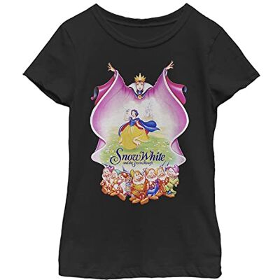 Disney flickor klassisk snövit t-shirt, Svart, L Disney flickor klassisk snövit t-shirt, Svart, L