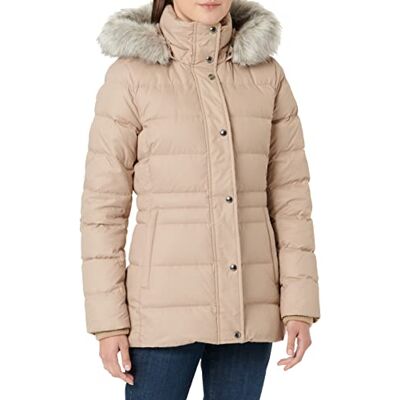 Tommy Hilfiger Tyra Down JKT med päls dunjackor, BEIgE, XS Tommy Hilfiger Tyra Down JKT med päls dunjackor, BEIgE, XS