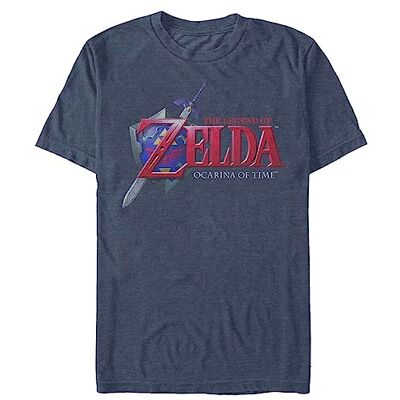 Nintendo T-shirt för män, Premium Navy Heather, XXL Nintendo T-shirt för män, Premium Navy Heather, XXL