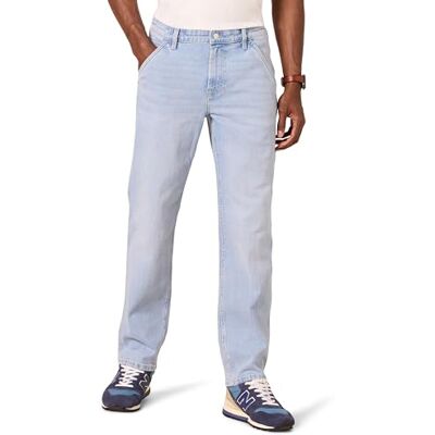 Amazon Essentials arbetskläder för män jeans med avslappnad passform, ljusblå tvätt, 35 B x 32 L Amazon Essentials arbetskläder för män jeans med avslappnad passform, ljusblå tvätt, 35 B x 32 L