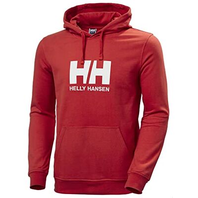 Helly Hansen Mens HH Logo Hoodie, M, Red Helly Hansen Mens HH Logo Hoodie, M, Red