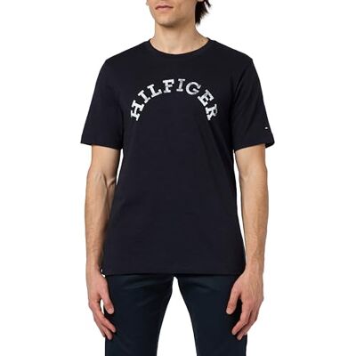 Tommy Hilfiger S/S T-shirts för män, Blå (ökenhimmel), M Tommy Hilfiger S/S T-shirts för män, Blå (ökenhimmel), M