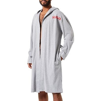 HUGO Vänster rock för män, dressing Gown, Medium Grey35, L HUGO Vänster rock för män, dressing Gown, Medium Grey35, L