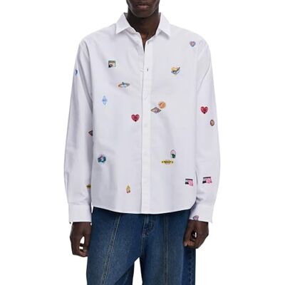 Desigual CAM_SAOPAOLO, 1000, vit, L, Vit, L Desigual CAM_SAOPAOLO, 1000, vit, L, Vit, L