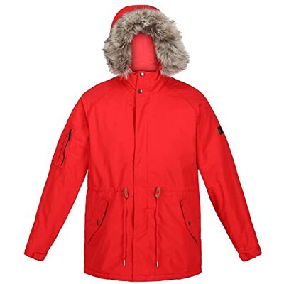 Regatta Män Salinger III vattentät isolerad fuskpäls huva parkas jacka kappa Regatta Män Salinger III vattentät isolerad fuskpäls huva parkas jacka kappa