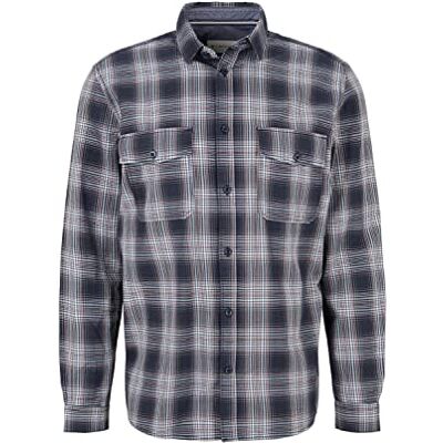 TOM TAILOR Herr Rutig skjorta med bröstfickor 1029801, 29026 Navy Base Blue Red Check, S TOM TAILOR Herr Rutig skjorta med bröstfickor 1029801, 29026 Navy Base Blue Red Check, S