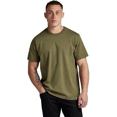 G-STAR Essential Loose T-shirt för herr, Grön (Shadow Olive D23471-c784-b230), M G-STAR Essential Loose T-shirt för herr, Grön (Shadow Olive D23471-c784-b230), M