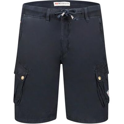 Geographical Norway Pakitoama herr lediga bermudashorts i bomull för män shorts för män sport cargoshorts shorts med normal passform herr vår sommar (marinblå L), Marin, L Geographical Norway Pakitoama herr lediga bermudashorts i bomull för män shorts för män sport cargoshorts shorts med normal passform herr vår sommar (marinblå L), Marin, L