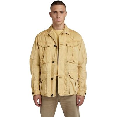 G-STAR RAW Herr tvättad Cargo Field jacka, beige, S G-STAR RAW Herr tvättad Cargo Field jacka, beige, S