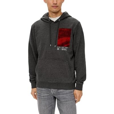 s.Oliver Sweatshirt med huva och tryck på framsidan, 98 d1, L s.Oliver Sweatshirt med huva och tryck på framsidan, 98 d1, L