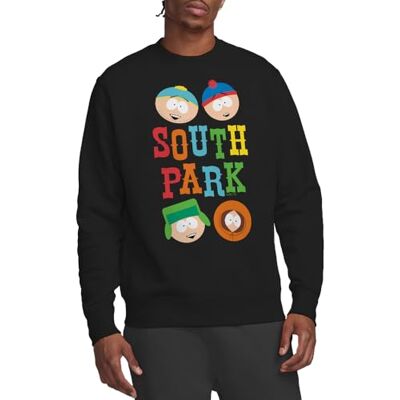South Park Best Buds Crew sweatshirt, svart, liten, Svart, S South Park Best Buds Crew sweatshirt, svart, liten, Svart, S