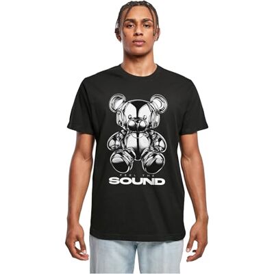 Feel The Sound Chrome Bear Tee, svart, M Feel The Sound Chrome Bear Tee, svart, M