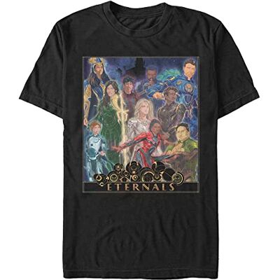 Marvel Unisex The Eternals Eternals Gold Frame Poster Organic Kortärmad T-shirt, svart, L Marvel Unisex The Eternals Eternals Gold Frame Poster Organic Kortärmad T-shirt, svart, L