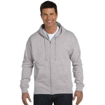 Hanes Ecosmart huvtröja i fleece, herr, hel dragkedja, sweatshirt, XL Hanes Ecosmart huvtröja i fleece, herr, hel dragkedja, sweatshirt, XL