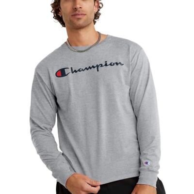 Champion Men's Graphic Classic Jersey Ls Tee Champion Men's Graphic Classic Jersey Ls Tee