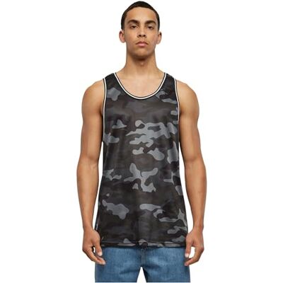 Urban Classics Camo Mesh Tanktop för män, finns i många olika färger, storlekar S till 5XL, Darkcamo, S Urban Classics Camo Mesh Tanktop för män, finns i många olika färger, storlekar S till 5XL, Darkcamo, S