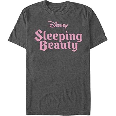 Disney Unisex Sleeping Beauty Sleepng Beauty Logo Organic kortärmad T-shirt, Melange svart, XL Disney Unisex Sleeping Beauty Sleepng Beauty Logo Organic kortärmad T-shirt, Melange svart, XL