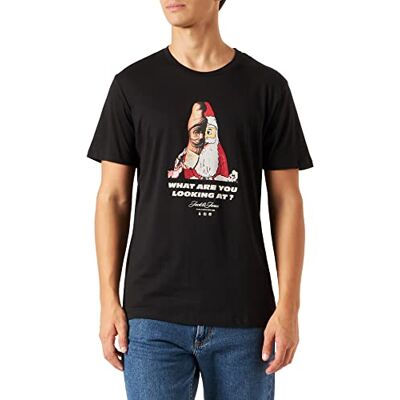 JACK & JONES JACK&JONES Herr JORXMAS Tee SS Crew Neck Xmas T-shirt, svart, S JACK & JONES JACK&JONES Herr JORXMAS Tee SS Crew Neck Xmas T-shirt, svart, S