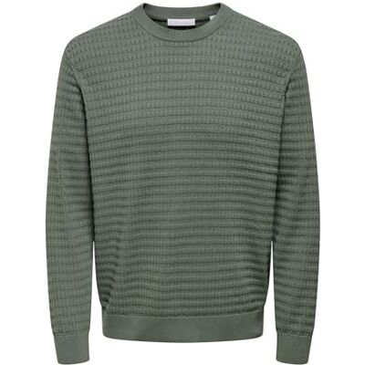 Only & Sons Onsberry Reg 12 LS Crew Knit Frml Noos, Castor Gray, XS Herr, Castor Gray, XS Only & Sons Onsberry Reg 12 LS Crew Knit Frml Noos, Castor Gray, XS Herr, Castor Gray, XS