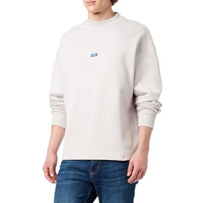HUGO Sweatshirt för män, Ljus/Pastel lila 535, L HUGO Sweatshirt för män, Ljus/Pastel lila 535, L