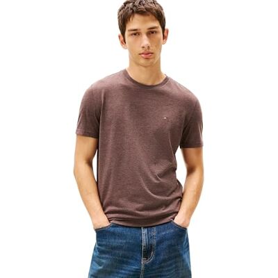 Tommy Jeans herr TJM XSLIM Jaspe HTR TEE EXT DM0DM20363 S/S t-shirt, brun (svart valnöt HTR), XS, Brun (svart valnöt Htr), XS Tommy Jeans herr TJM XSLIM Jaspe HTR TEE EXT DM0DM20363 S/S t-shirt, brun (svart valnöt HTR), XS, Brun (svart valnöt Htr), XS