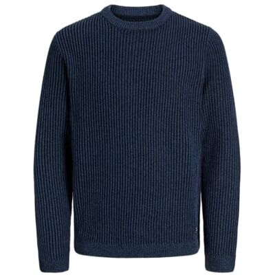 JACK & JONES Jjedover Knit Crew Neck Sn, Sky Captain, XS JACK & JONES Jjedover Knit Crew Neck Sn, Sky Captain, XS